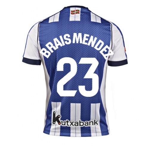 Real Sociedad Brais Mendez #23 Replik Heimtrikot 2025-26 Kurzarm Real Sociedad Brais Mendez #23 Replik Heimtrikot 2025-26 Kurzarm